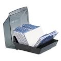 Rolodex Black Covered Business 100-card Tray File with 12 Index Tabs