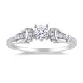 Miadora 18k White Gold 2/5ct TDW Diamond Engagement Ring (G-H, I1-I2)