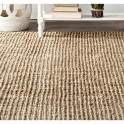 Hand-woven Weaves Natural-colored Fine Sisal Rug (2'6 x 22')