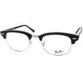 Ray-Ban Unisex RX 5154 Clubmaster 2000 Black And Silver Optical Eyeglasses Frames