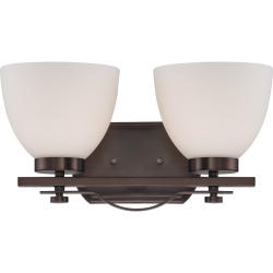 Nuvo Bentley 2-light Hazel Bronze Vanity Fixture