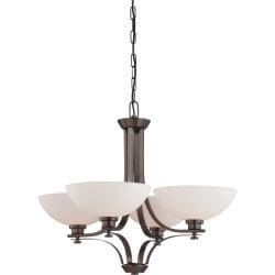 Nuvo Bentley 4-light Hazel Bronze Chandelier