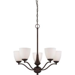 Nuvo Patton 5-light Prairie Bronze Chandelier