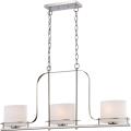 Nuvo Loren 3-light Polished Nickel Pendant