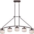 Nuvo Austin 5-light Russet Bronze Pendant