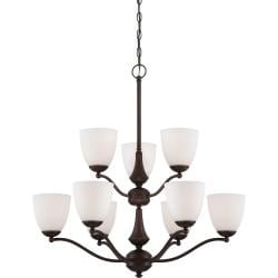 Nuvo Patton 9-light Prairie Bronze Chandelier