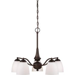 Nuvo Patton 5-light Prairie Bronze Chandelier
