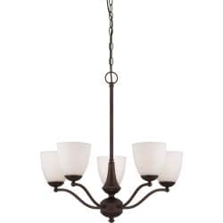 Nuvo Patton 5-light Prairie Bronze Fluorescent Chandelier