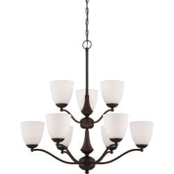 Nuvo Patton 9-light Prairie Bronze Fluorescent Chandelier