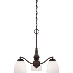 Nuvo Patton 3-light Prairie Bronze Fluorescent Chandelier