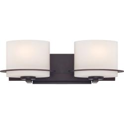 Nuvo Loren 2-light Venetian Bronze Vanity Fixture