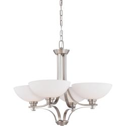 Nuvo Bentley 4-light Brushed Nickel Chandelier