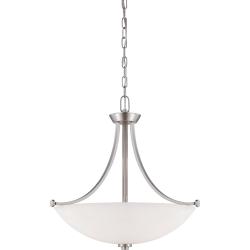 Nuvo Bentley 3-light Brushed Nickel Pendant