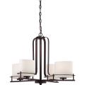Nuvo Loren 4-light Venetian Bronze Chandelier