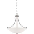 Nuvo Bentley 3-light Brushed Nickel Pendant