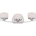 Nuvo 'Austin' 3-light Polished Nickel Vanity Fixture