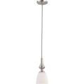 Nuvo 'Patton' 1-light Brushed Nickel Mini Pendant