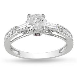 Miadora 14k Gold 1ct TDW Diamond and Pink Sapphire Ring (G-H, I1-I2)