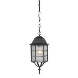 Nuvo 'Adams' 1-light Textured Black 16-inch Hanging Fixture