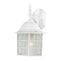 Nuvo 'Adams' 1-light White 14-inch Wall Sconce