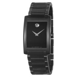 Movado Men's 'Certe' Black PVD Coated Stainless Steel Watch