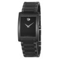 Movado Men's 'Certe' Black PVD Coated Stainless Steel Watch