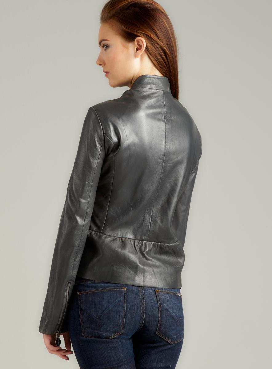 Tahari Veronica Leather Jacket