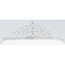 Tiara Headband-Rhinestone Filigree