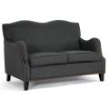 Penzance Dark Grey Linen Loveseat