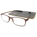 Gabriel+Simone Readers Men's/ Unisex Flexi-Grande Brown Reading Glasses