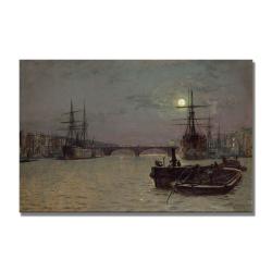 John Atkinson Grimshaw 'Whitby' Canvas Art