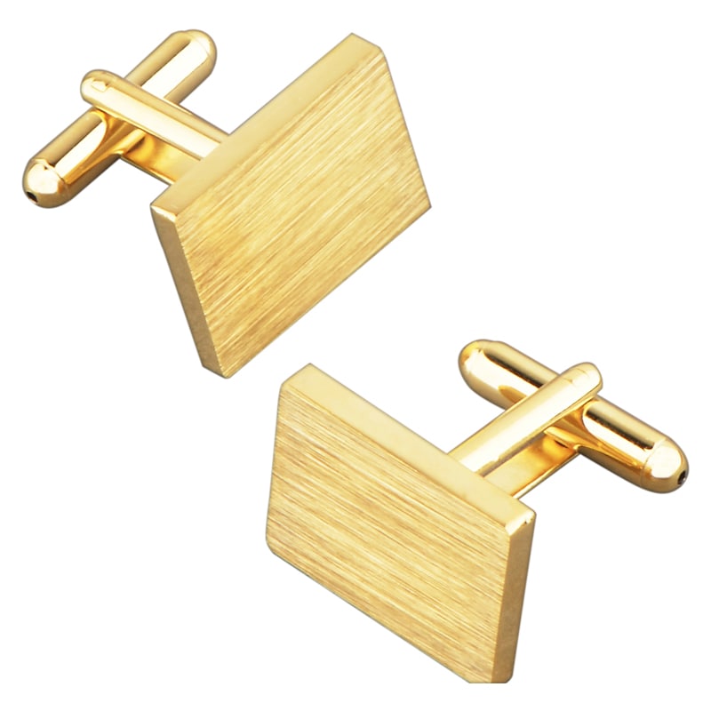 BasAcc Light Yellow Rectangle Cufflink