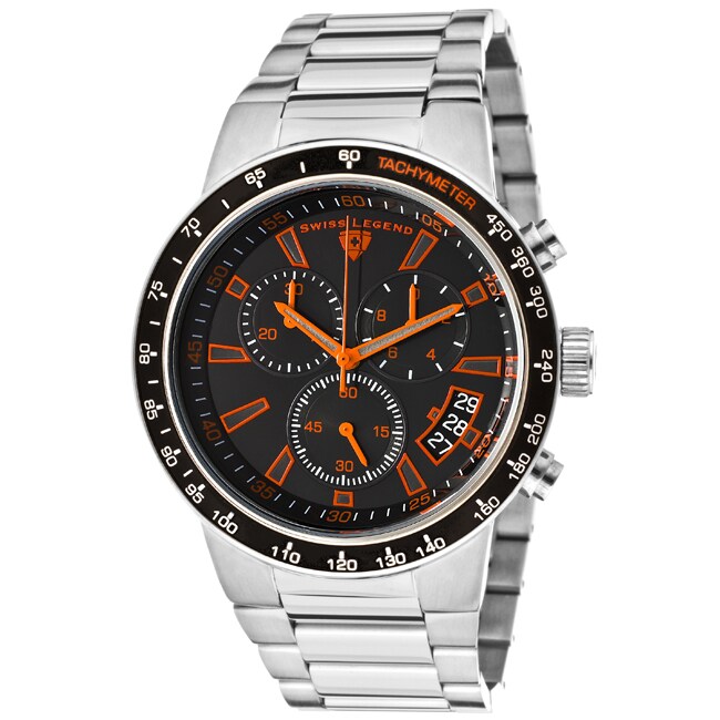 Swiss Legend Men's 'Endurance' Gunmetal Ion-plated Stainless Steel Watch