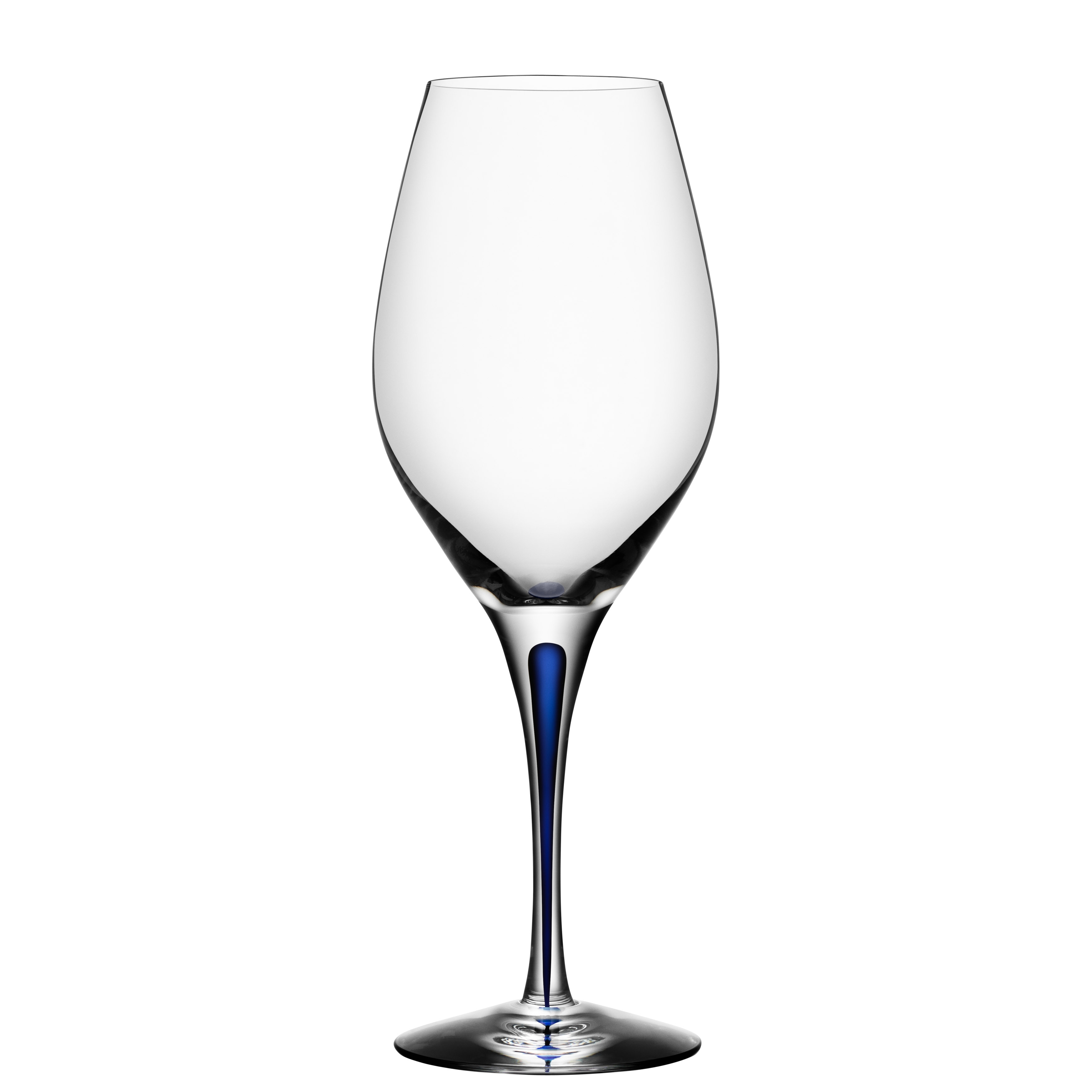 Orrefors Intermezzo Blue Wine Glass