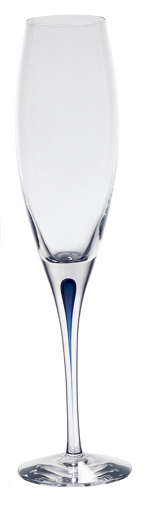 Orrefors Intermezzo Blue Flute