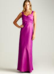 Phoebe Couture Flocked Bodice Long Dress