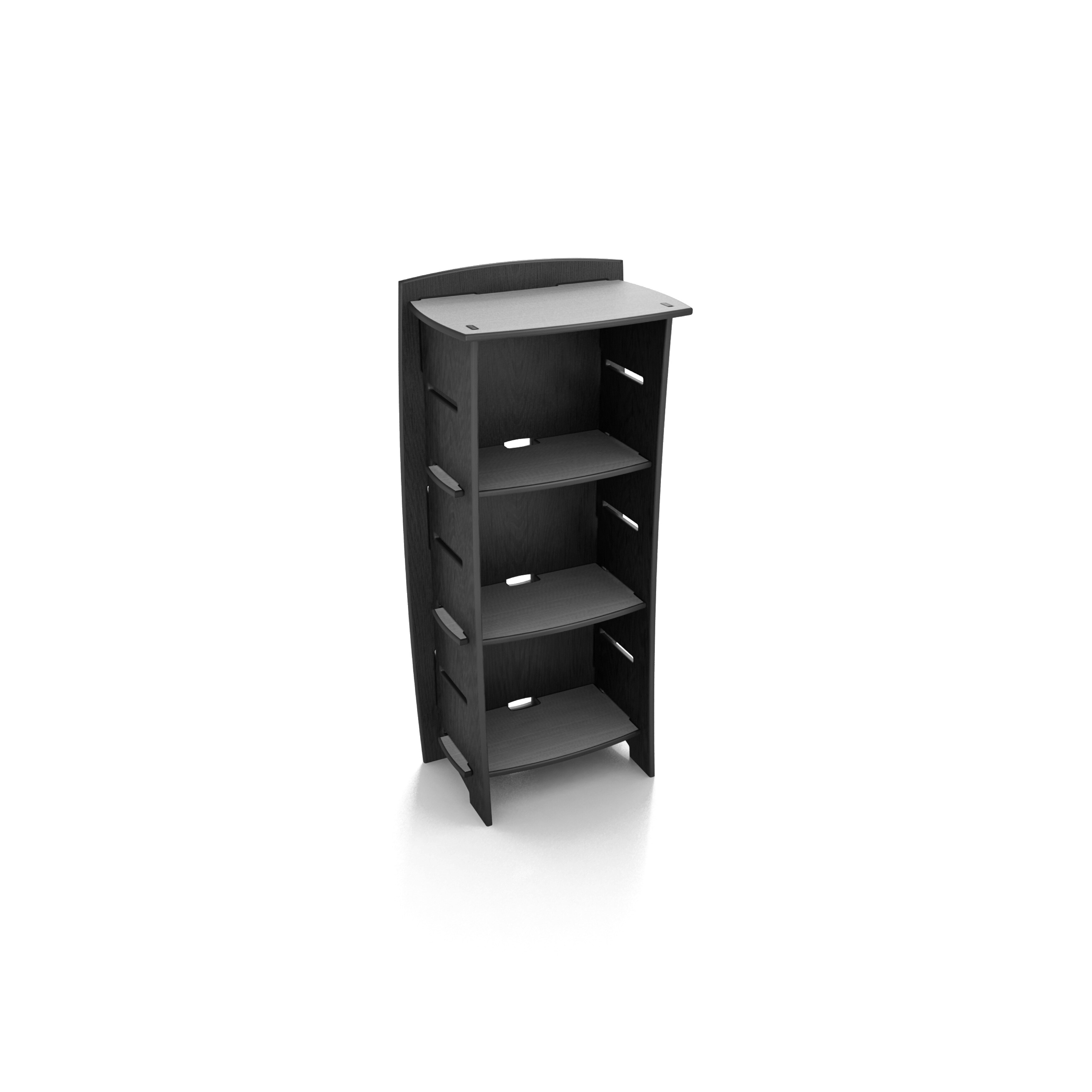 Legare Titanium Black Bookcase (48 x 22)