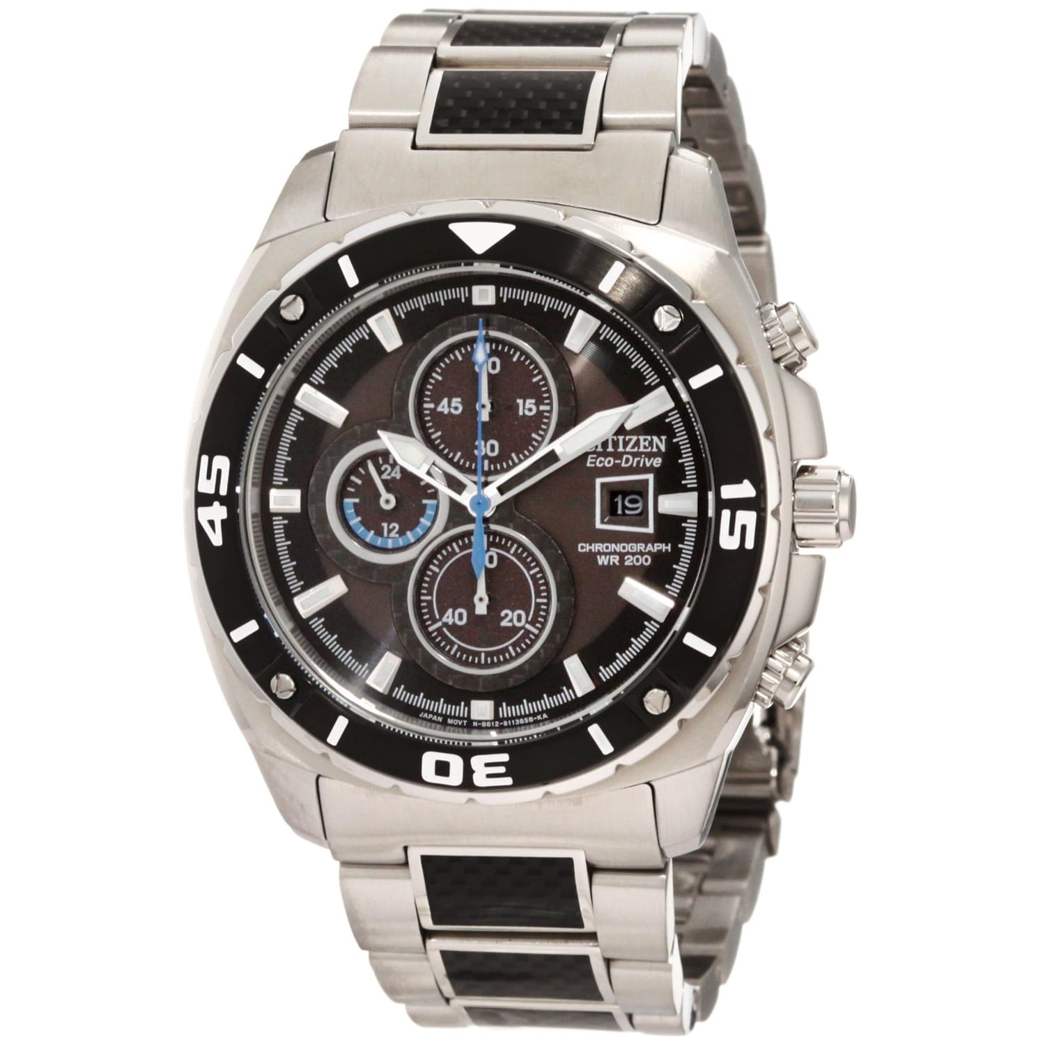 Citizen Men's 'Eco-drive' Chronograph Stainless Steel Watch