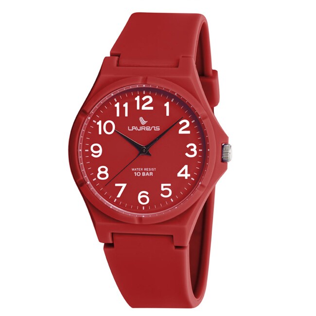 Laurens Italian Design Children's Red Rubber Analog Watch