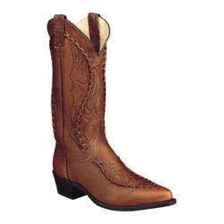 Men's Dan Post Boots Buckstitched Handlaced 13 Walnut Deertan