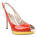 Women's J. Renee Olive Paprika/Yellow/White Leather/Polyurethane