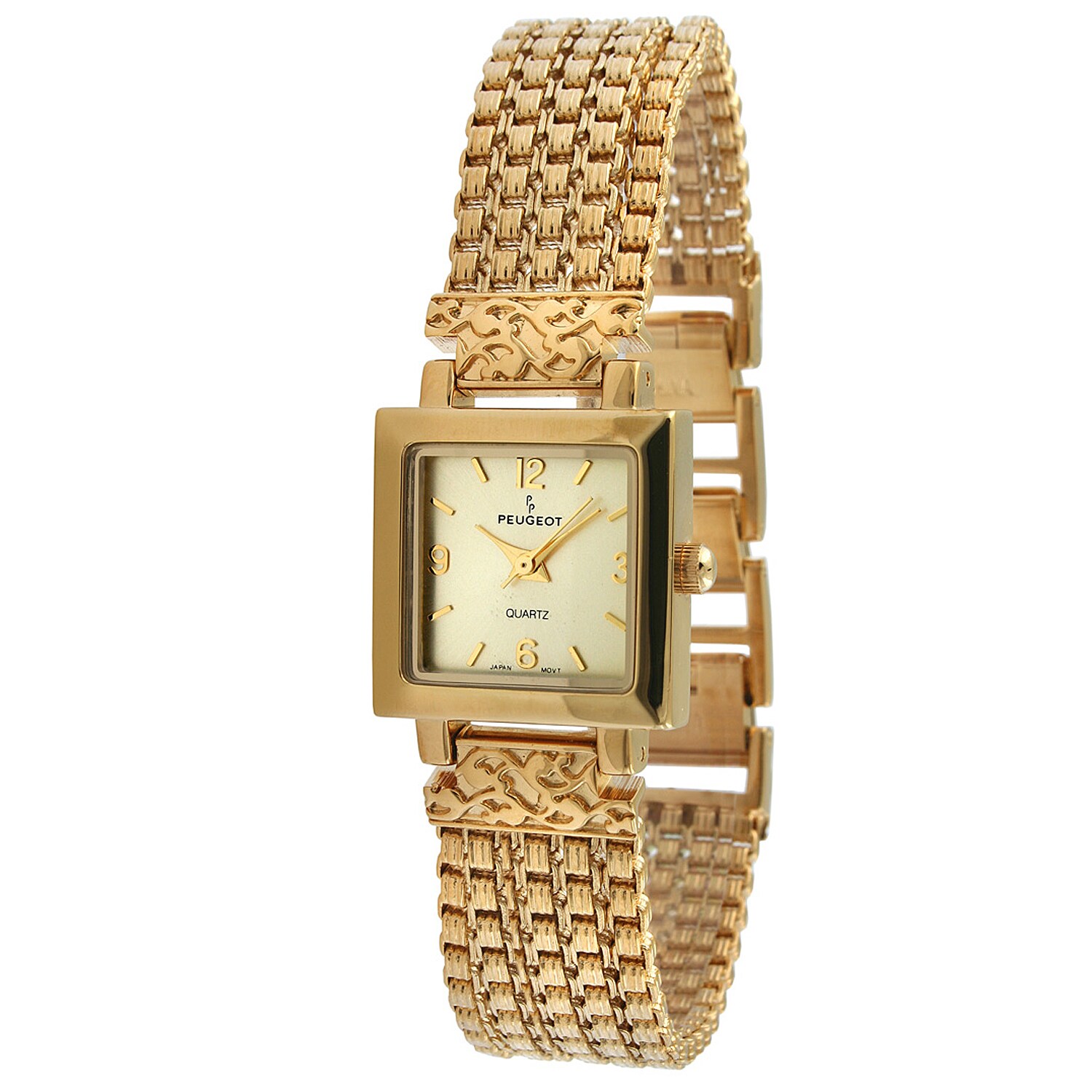 Peugeot Women's Antique Five Strand Goldtone Chain Watch