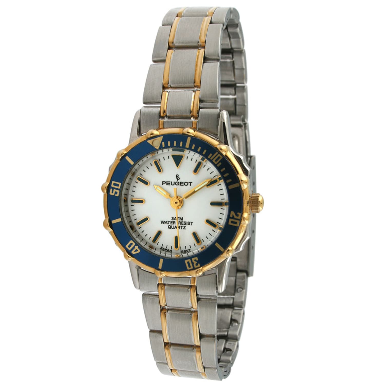 Peugeot Women's Blue Bezel Two-tone Watch
