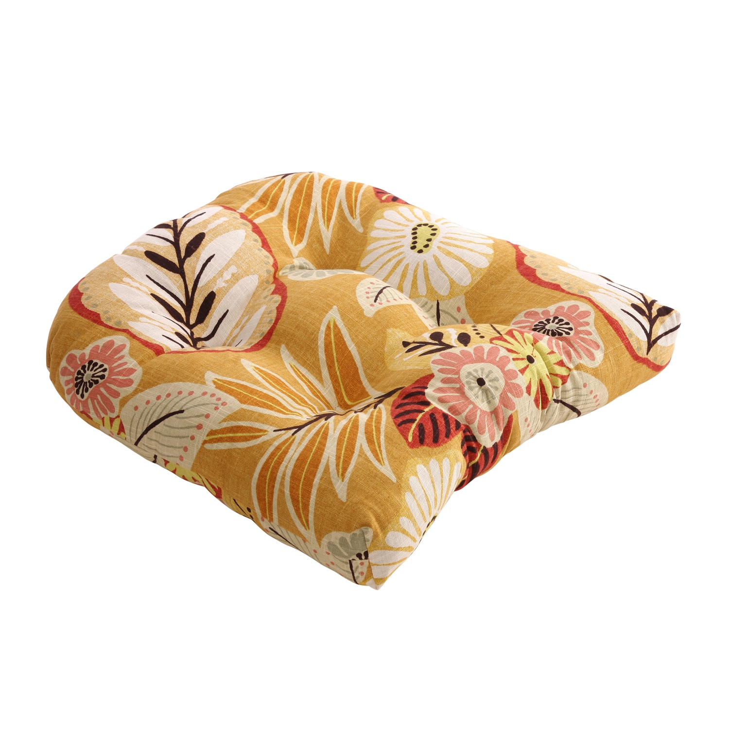 Gold Tropical Chair Cushion