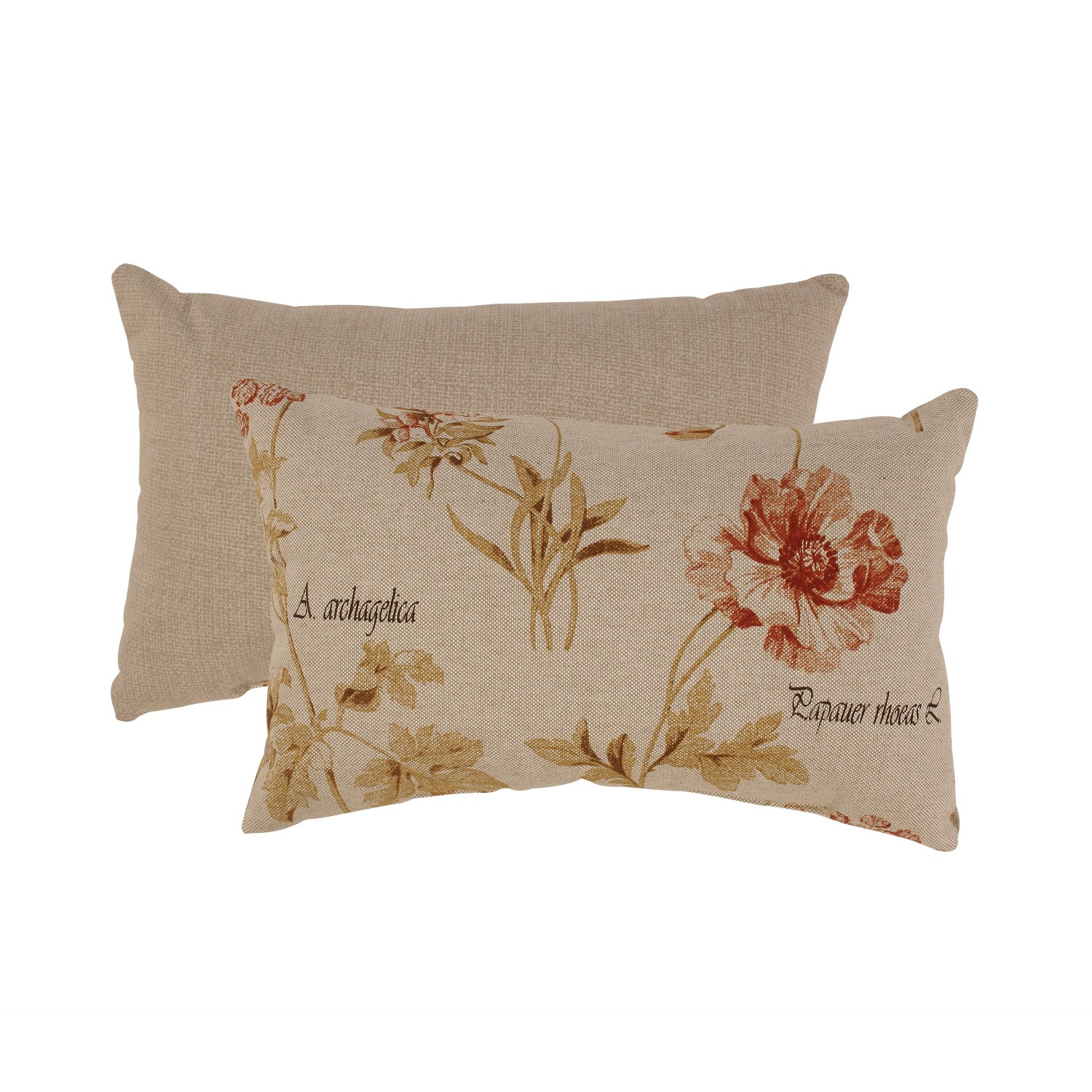 French Floral Rectangular Throw Pillow