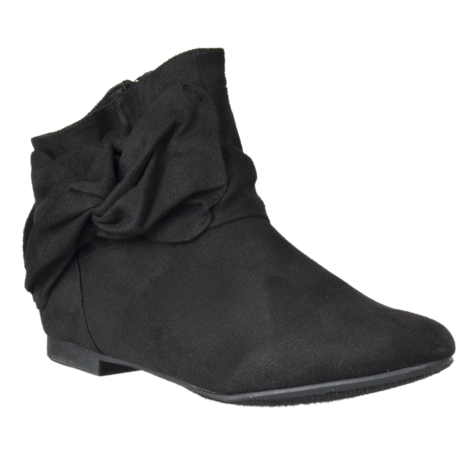 Riverberry Women's 'Tiara' Knot-detail Microsuede Ankle Bootie