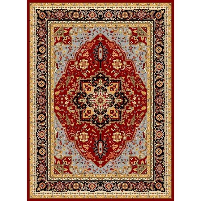 Safavieh Lyndhurst Collection Red/ Black Rug (9' x 12')