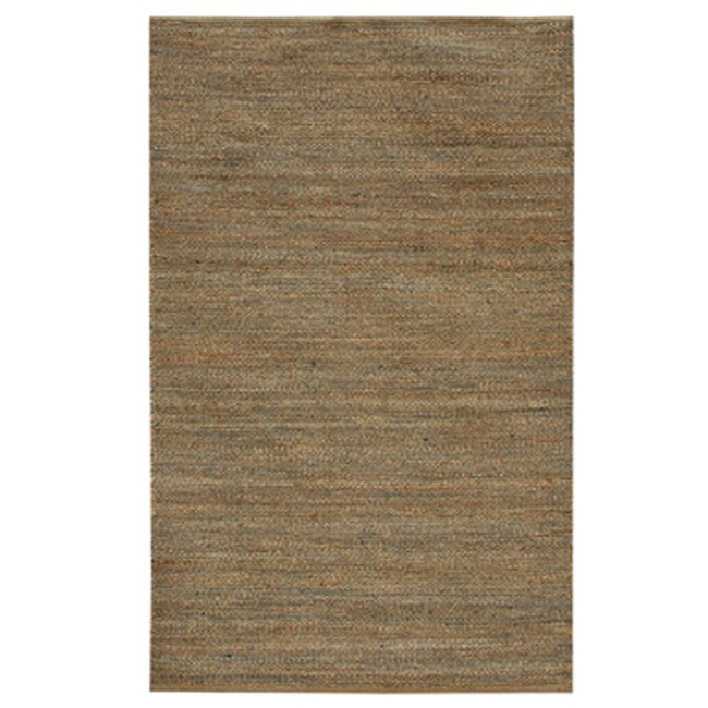 Hand-woven Solid Dark Ink-blue Hemp Rug (5' x 8')