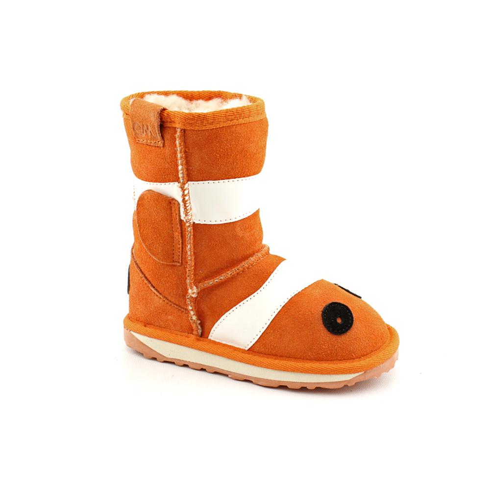 Emu Australia Girl's 'Little Creatures - Clown Fish' Regular Suede Boots