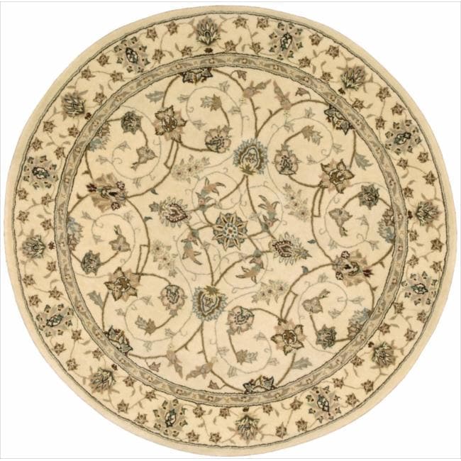 Hand-tufted Nourison 2000 Tabriz Ivory Rug